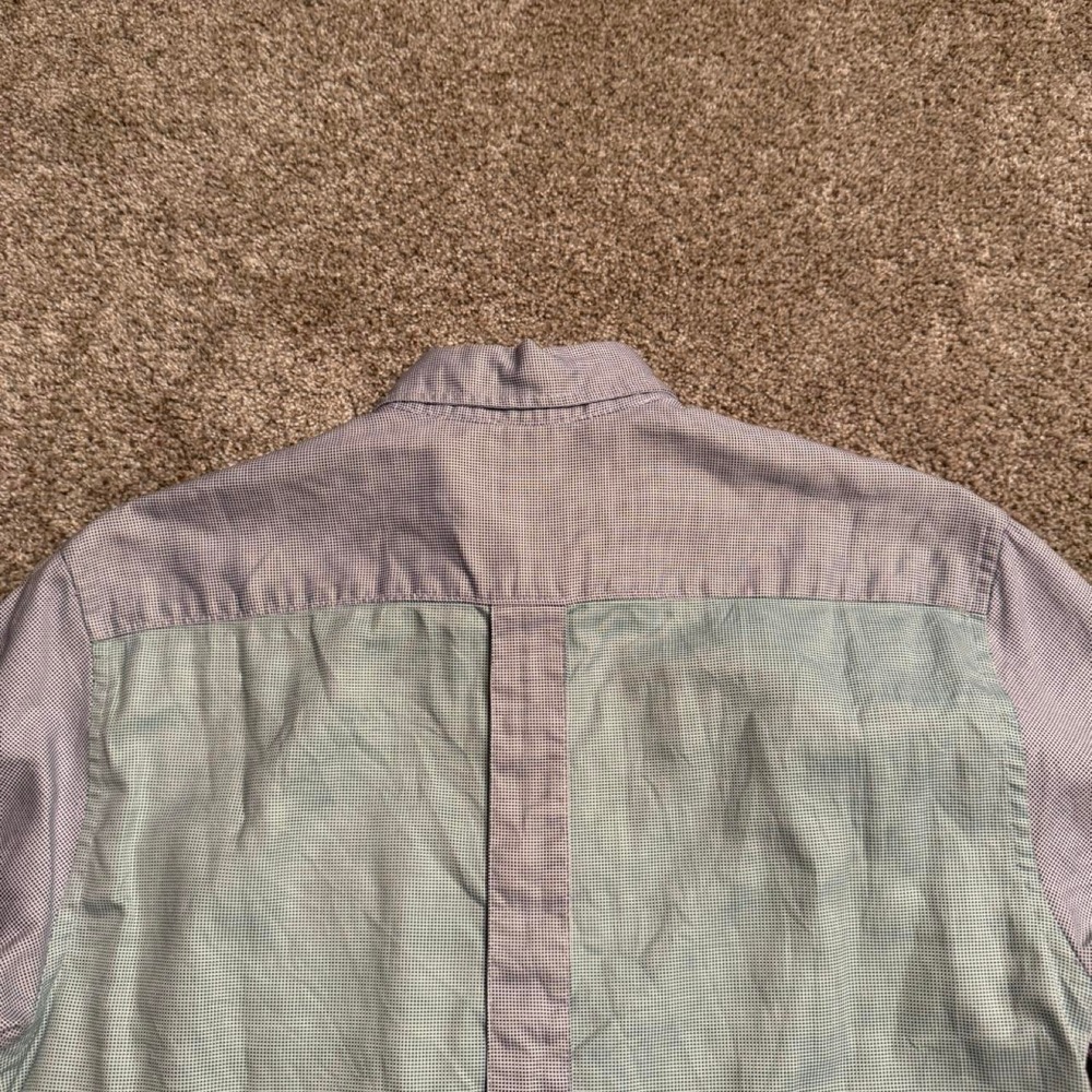 RAF SIMONS X FRED PERRY COLOUR BLOCK COLLARED SHIRT - Picture 7 of 7